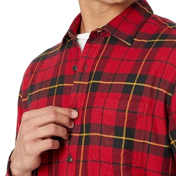 Essentials Men's Long-Sleeve Flannel Shirt (Available in Big‎ & Tall) - Picture 3 of 7